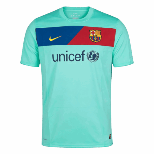 Retro Soccer Jersey Barcelona Away 2010 11 Front
