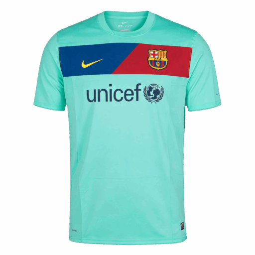 Maillot Retro Soccer Barcelone Extérieur 2010 11 Avant