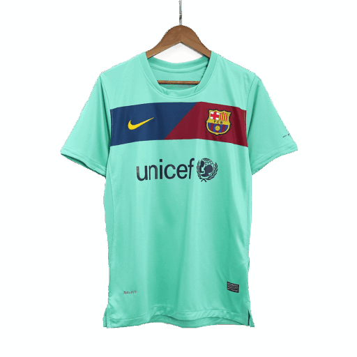 Maillot Retro Soccer Barcelone Extérieur 2010 11 Gauche