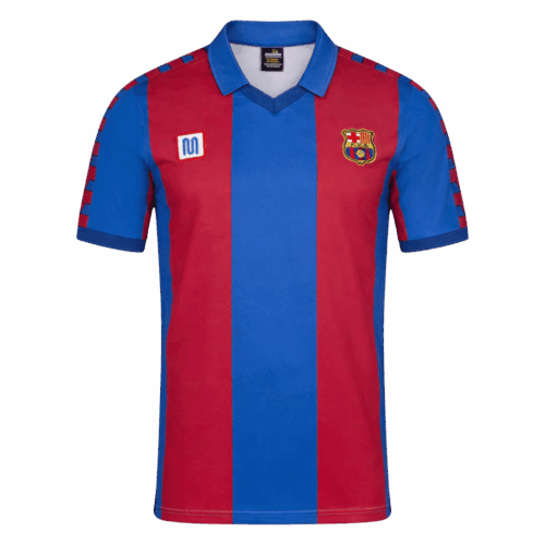 Maillot Retro Soccer Barcelone Accueil 1980 82 Front