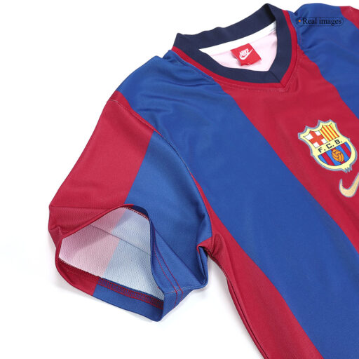 Retro Soccer Jersey Barcelona Home 1998 99 Collar
