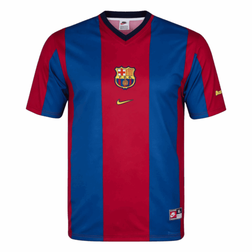 Maillot Retro Soccer Barcelone Accueil 1998 99 Front