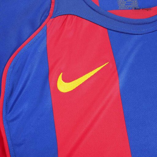 Retro Soccer Jersey Barcelona Home 2004 05 Sleeve