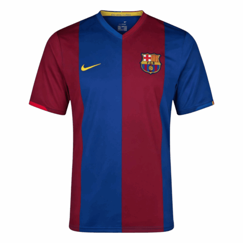 Maillot Retro Soccer Barcelone Accueil 2006 07 Front