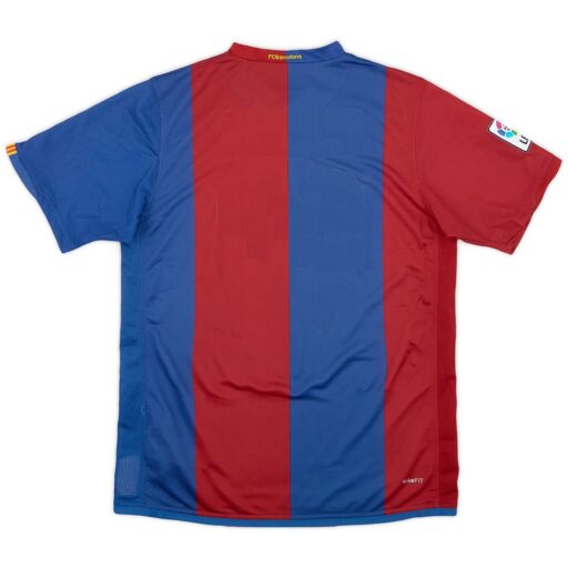 Camiseta de fútbol retro Barcelona Inicio 2006 07 Lado izquierdo