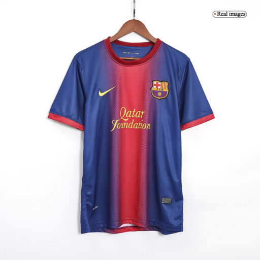 Retro Soccer Jersey Barcelona Home 2012 13 Left-Side