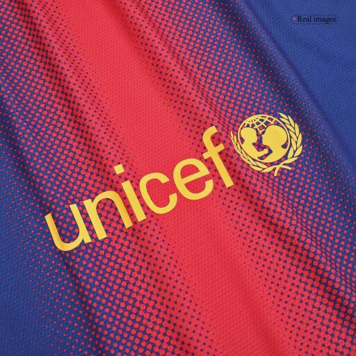 Retro Soccer Jersey Barcelona Home 2012 13 Sleeve