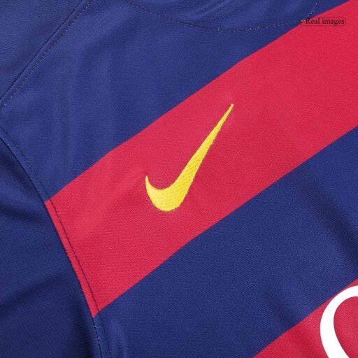 Maillot Retro Soccer Barcelone Accueil 2015 16 Collier