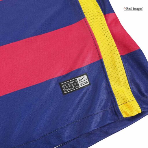 Maillot Retro Soccer Barcelone Accueil 2015 16 Détail-1
