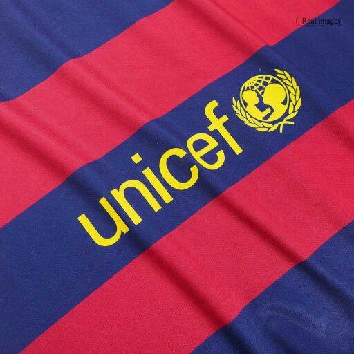 Maillot Retro Soccer Barcelone Accueil 2015 16 Détail-2