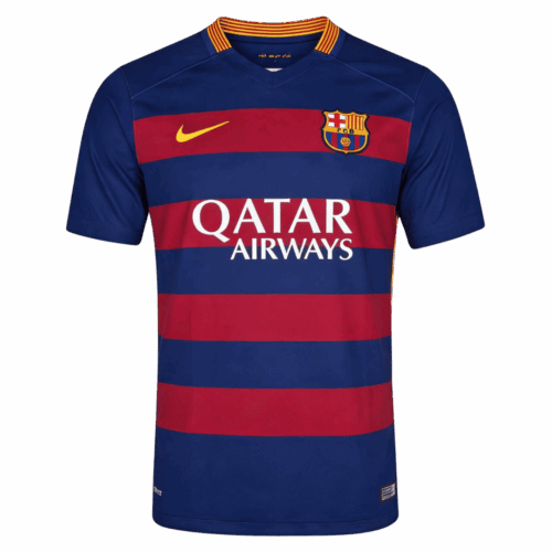 Maillot Retro Soccer Barcelone Accueil 2015 16 Front