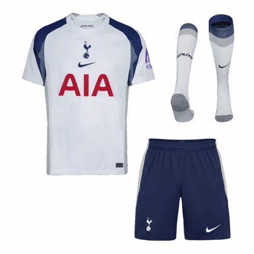 Kit completo de camisetas de local del Tottenham Hotspur 2025 26 delanteras