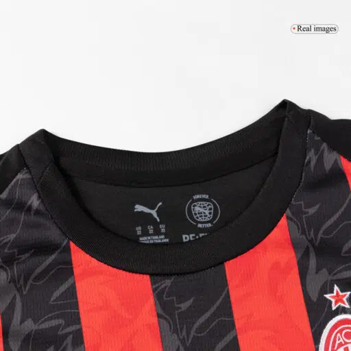 AC Milan Home Kids Soccer Jerseys Kit 2025 26 Left-Side
