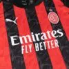AC Milan Home Kids Soccer Jerseys Kit 2025 26 Sleeve
