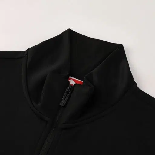 AC Milan Track Jacket 2025 26 Black Collar