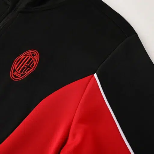 AC Milan Track Jacket 2025 26 Black Detail-1