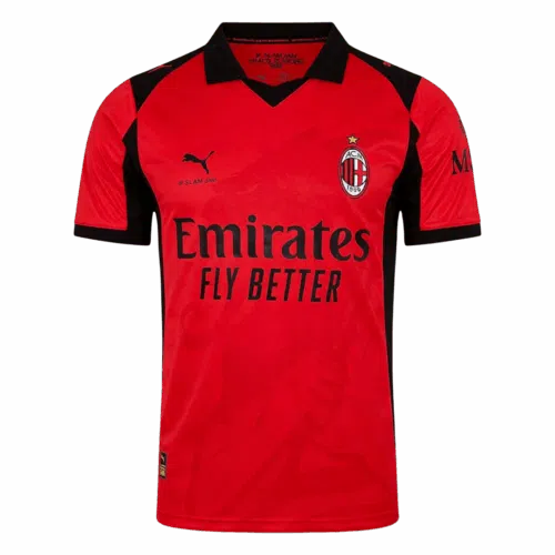 Camiseta AC Milan x Slam Jam 2025 26 Frente Rojo