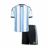 Argentina Home Kids Soccer Jerseys Kit World Cup 2026 Back