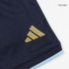 Argentina Inicio Kit de camisetas de fútbol infantil Copa del Mundo 2026 Detalle-3