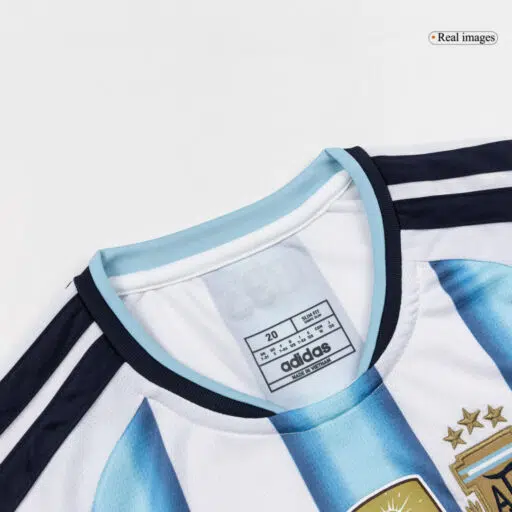Argentina Home Kids Soccer Jerseys Kit World Cup 2026 Left-Side