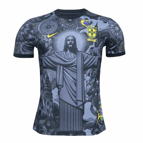 Frente de Camiseta de Fútbol Auténtica Especial Brasil 2024