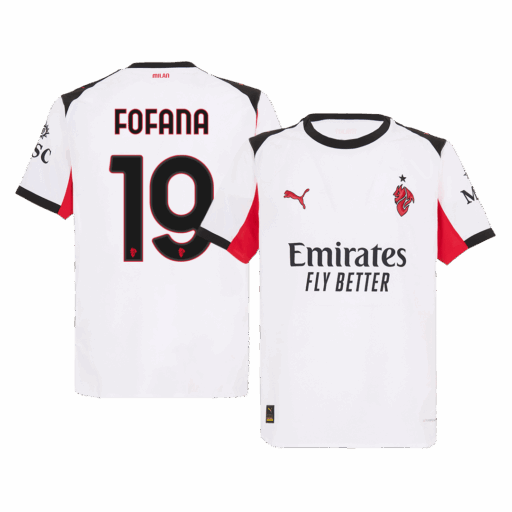 FOFANA 19 AC Milan Away Auténtica camiseta de fútbol 2025 26 Front