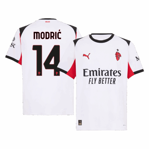 MODRIĆ 14 AC Milan Away Soccer Jersey 2025 26 Front