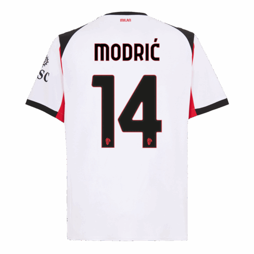 MODRIĆ 14 AC Milan Away Soccer Jersey 2025 26 Left-Side
