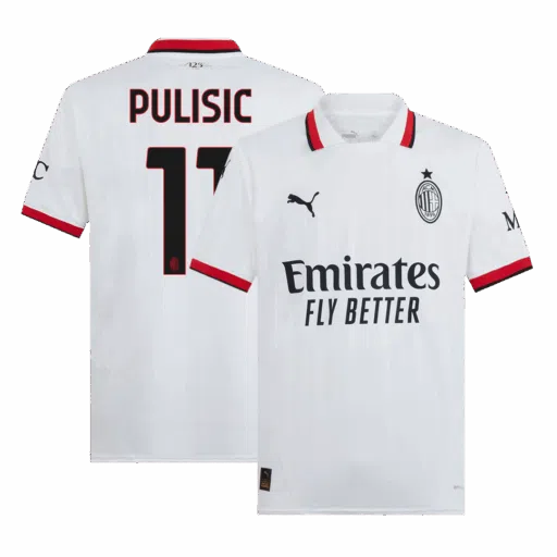 PULISIC 11 AC Milan Away Soccer Jersey Front