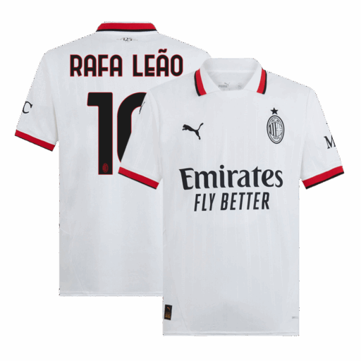 RAFA LEÃO 10 AC Milan Away Soccer Jersey Front