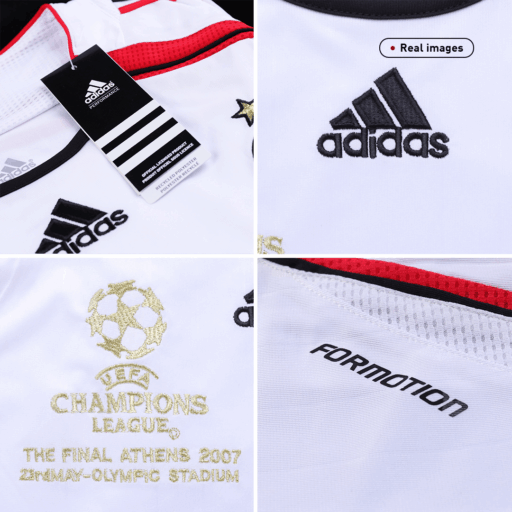 Retro Soccer Jersey AC Milan Away 2006 07 UCL Badge