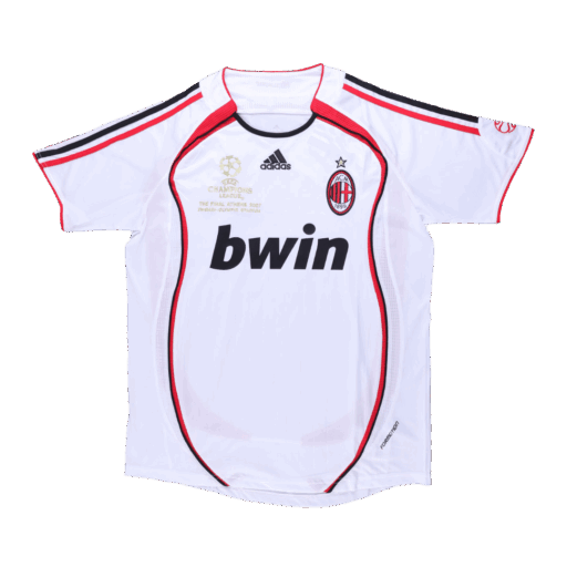 Retro Soccer Jersey AC Milan Away 2006 07 UCL Left-Side