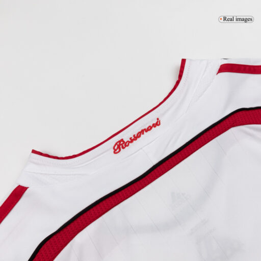 Maillot Retro Soccer AC Milan Extérieur Manches Longues 2006 07 Détail-2