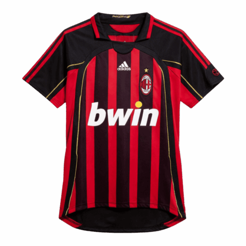 Maillot Retro Soccer AC Milan Accueil 2006 07 Front