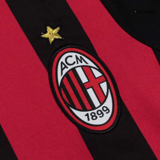 Maillot Retro Soccer AC Milan Accueil 2009 10 Droit