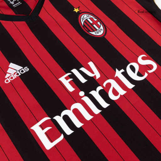 Retro Soccer Jersey AC Milan Home 2013 14 Collar