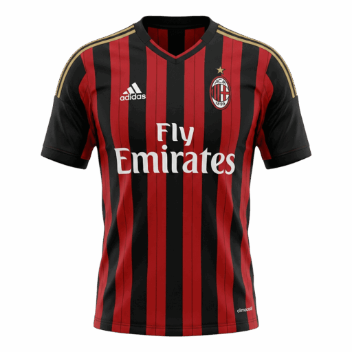 Retro Soccer Jersey AC Milan Home 2013 14 Front