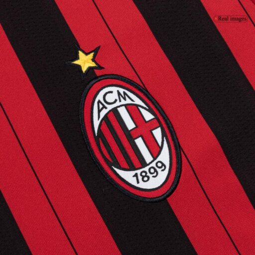 Retro Soccer Jersey AC Milan Home 2013 14 Left-Side