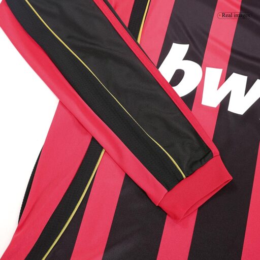 Retro Soccer Jersey AC Milan Home Long Sleeve 2006 07 Badge