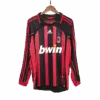 Retro Soccer Jersey AC Milan Home Long Sleeve 2006 07 Left-Side