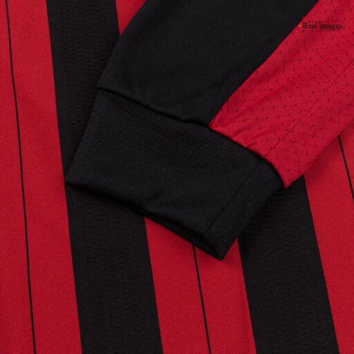 Retro Soccer Jersey AC Milan Home Long Sleeve 2013 14 Badge