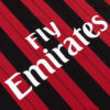 Retro Soccer Jersey AC Milan Home Long Sleeve 2013 14 Collar