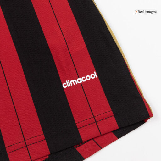 Retro Soccer Jersey AC Milan Home Long Sleeve 2013 14 Detail-1