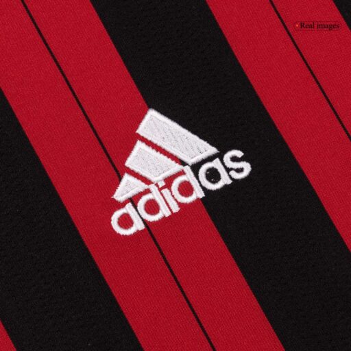 Retro Soccer Jersey AC Milan Home Long Sleeve 2013 14 Right-Side