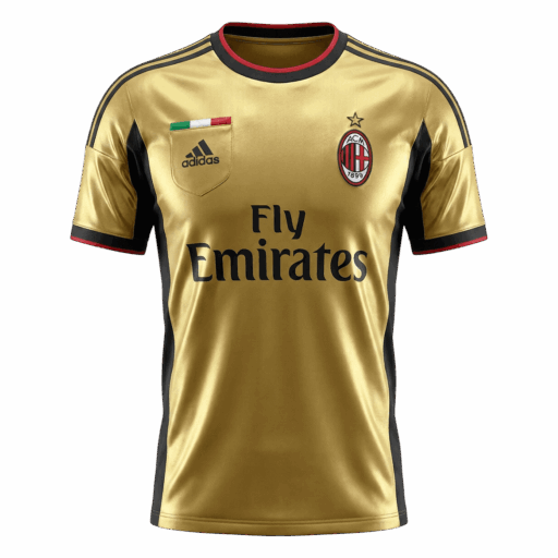 Camiseta de fútbol retro AC Milan Tercera visitante 2013 14 Frente