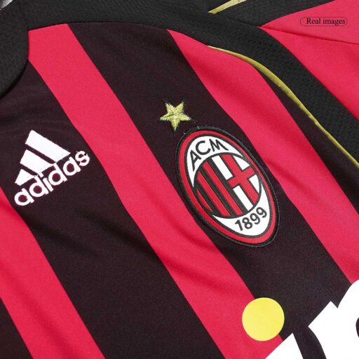 Retro Soccer Jersey KAKA 22 AC Milan Home 2006 07 Badge
