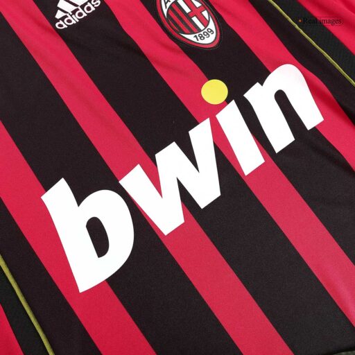 Retro Soccer Jersey KAKA 22 AC Milan Home 2006 07 Collar