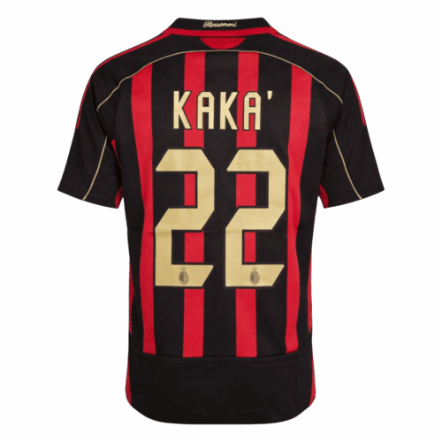 Maillot Retro Soccer KAKA 22 AC Milan Accueil 2006 07 Front