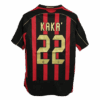 Retro Soccer Jersey KAKA 22 AC Milan Home 2006 07 Left-Side