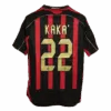 Retro Soccer Jersey KAKA 22 AC Milan Home 2006 07 Left-Side